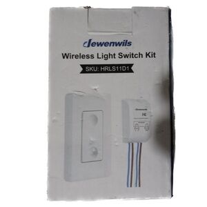 Dewenwils Wireless Control Wall Light Switch Fixture Kit HRLS11D1 10A/1000W